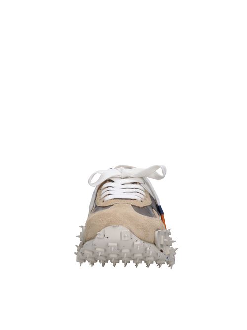 Sneakers in camoscio e tessuto BARRACUDA | BD1435B V2227CAPPUCCINO-CHAMPAGNE-BIANCO